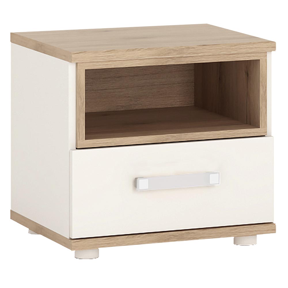 4KIDS 1 drawer bedside cabinet Opalino handles